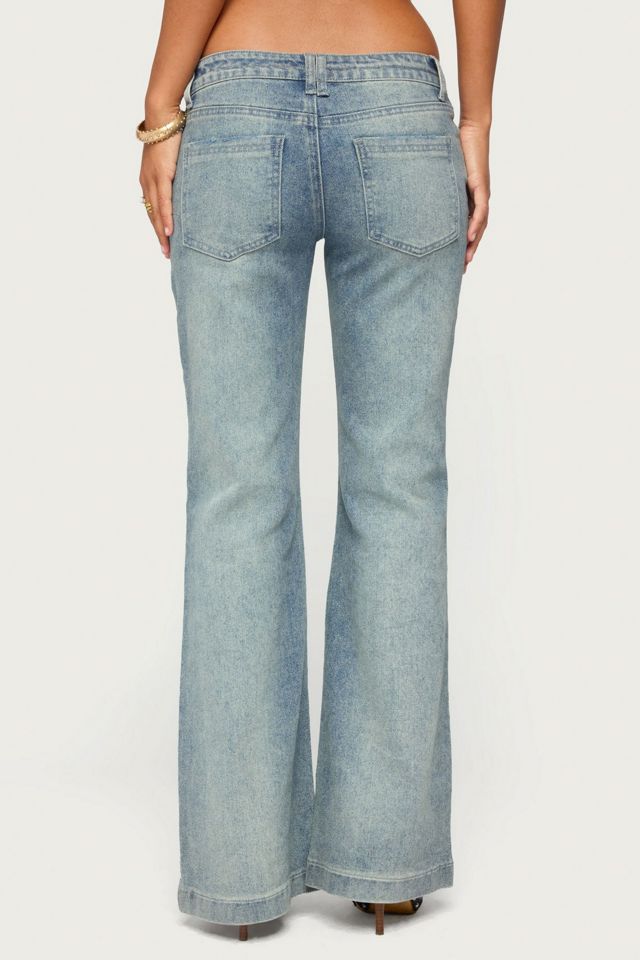 Edikted Bunni Low Rise Bootcut Jeans #4