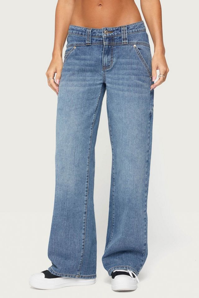 Edikted Faya Baggy Low Rise Jeans #3