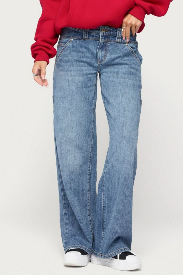 Edikted Faya Baggy Low Rise Jeans #4
