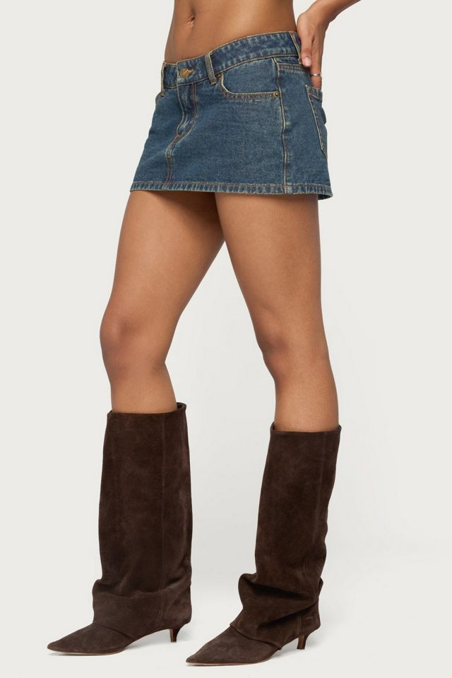 Edikted Dayla Denim Micro Skort #2