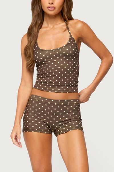 Edikted Lisah Polka Dot Micro Shorts