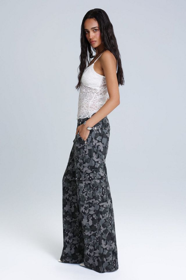 Miss Me Petunia Baggy Wide Cargo Jean #2