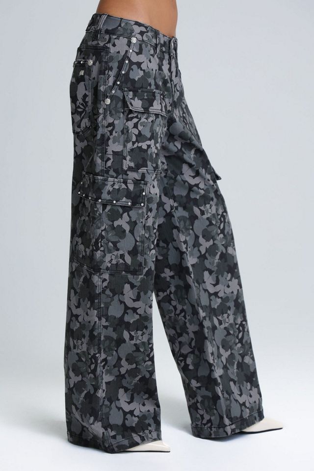 Miss Me Petunia Baggy Wide Cargo Jean #3