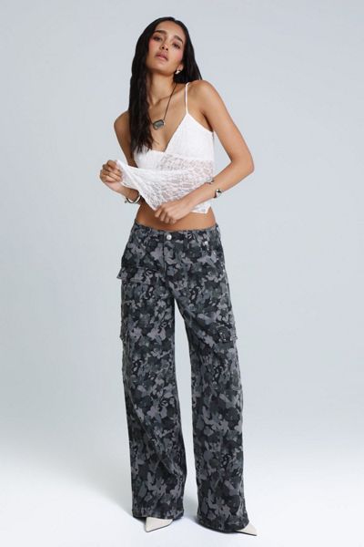 Miss Me Petunia Baggy Wide Cargo Jean