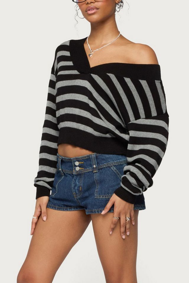 Edikted Benz Striped Knit Sweater #3