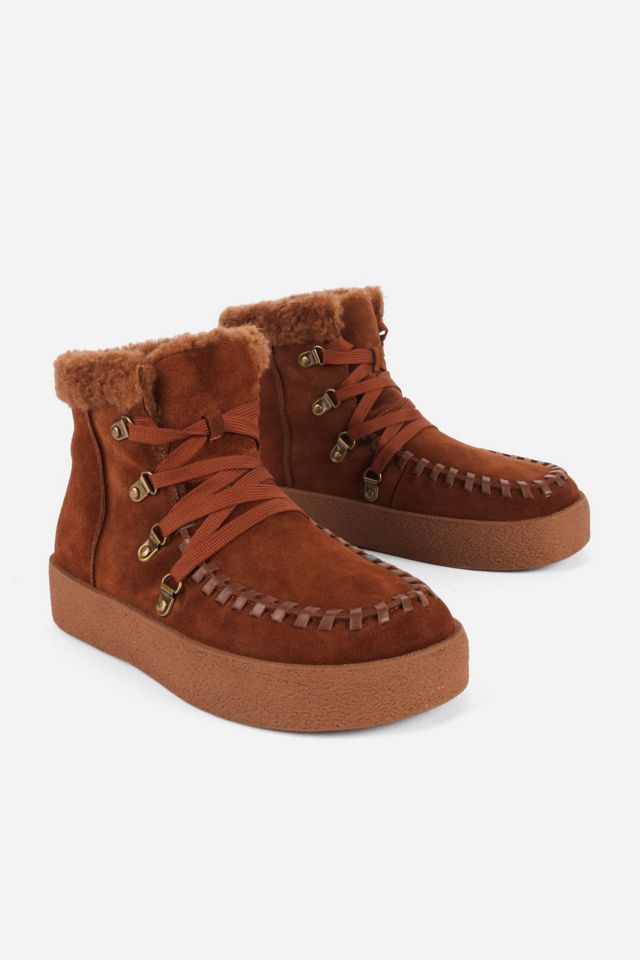 Intentionally Blank Tamlin Faux-fur Lined Suede Ankle Boot #1