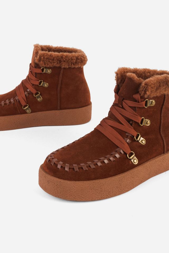 Intentionally Blank Tamlin Faux-fur Lined Suede Ankle Boot #3