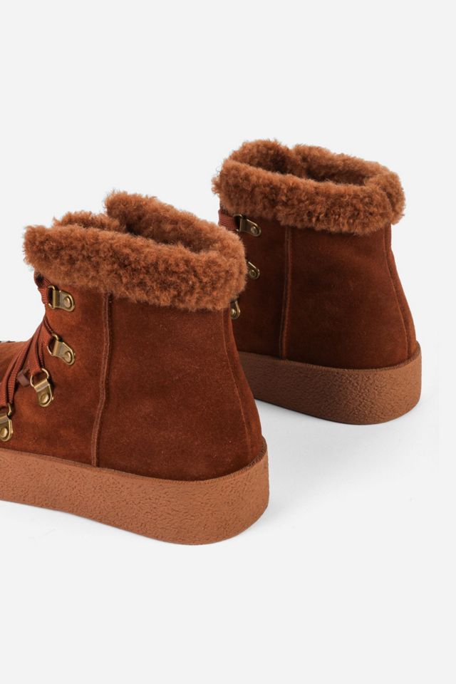 Intentionally Blank Tamlin Faux-fur Lined Suede Ankle Boot #4