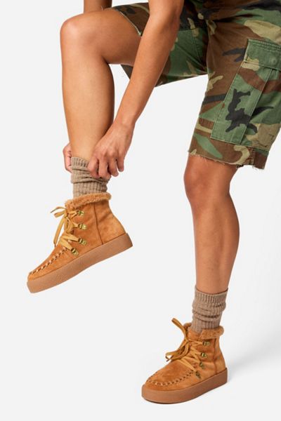 Intentionally Blank Tamlin Faux-fur Lined Suede Ankle Boot