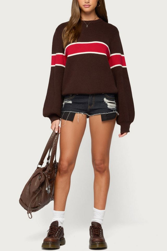 Edikted Nautical Striped Oversized Sweater #1