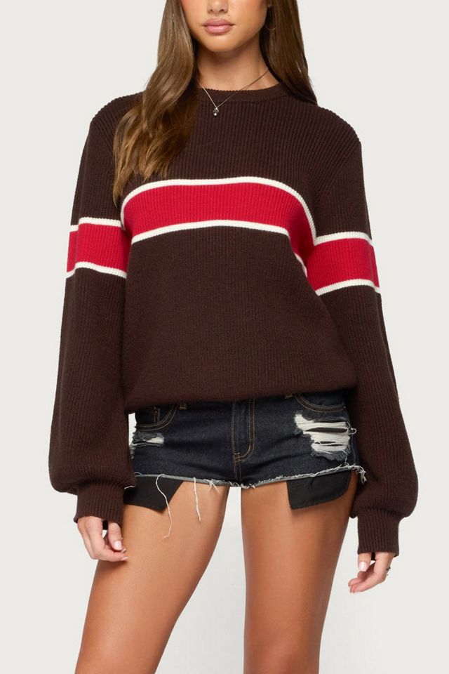 Edikted Nautical Striped Oversized Sweater #3