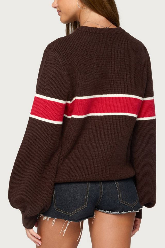Edikted Nautical Striped Oversized Sweater #4