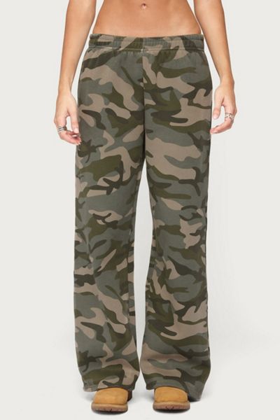 Edikted Camo Girl Sweatpants