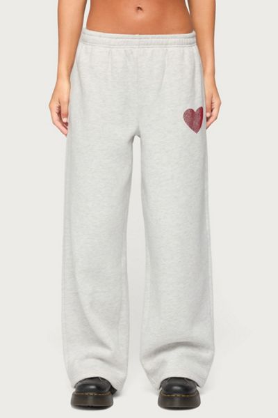 Edikted London Obsessed Rhinestone Sweatpants