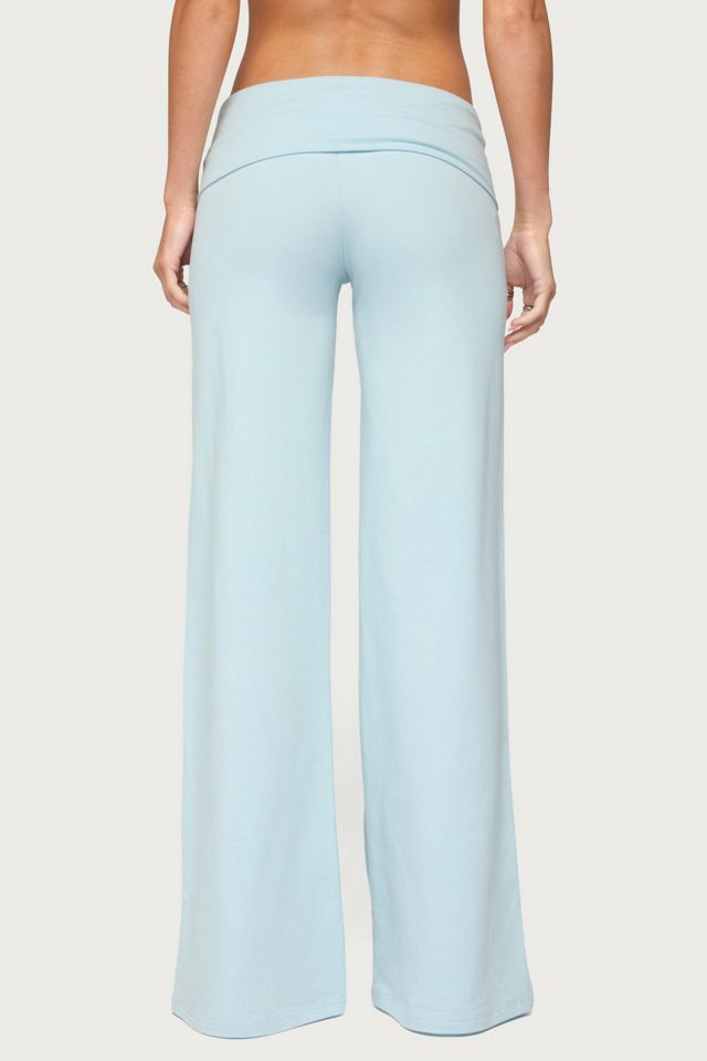 Edikted Poppy Foldover Wide Leg Pants #4