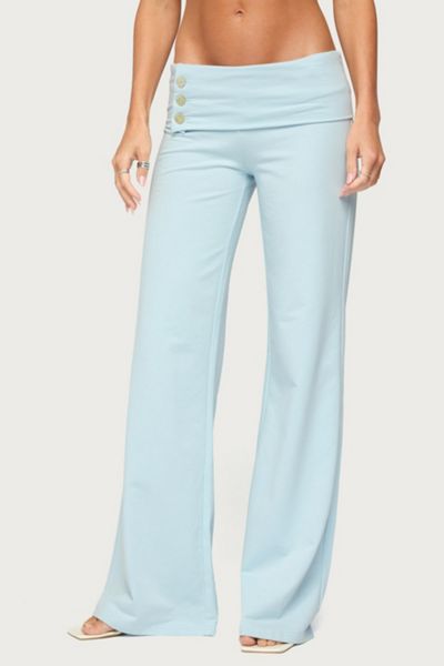 Edikted Poppy Foldover Wide Leg Pants