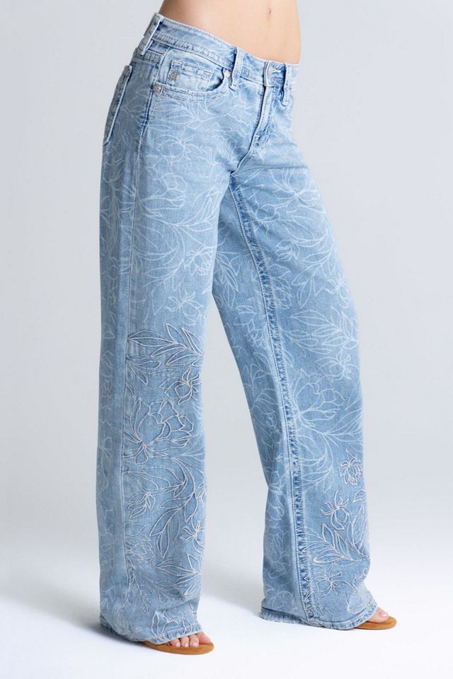 Miss Me Peony Wide Leg Jeans #1