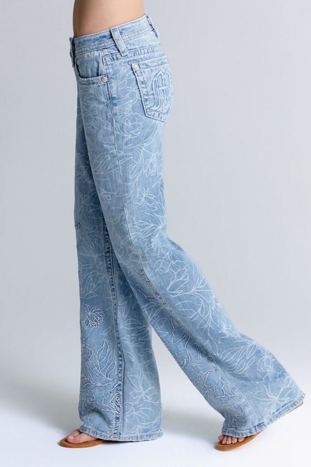 Miss Me Peony Wide Leg Jeans #3