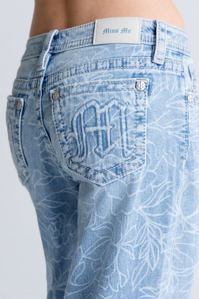 Miss Me Peony Wide Leg Jeans #4