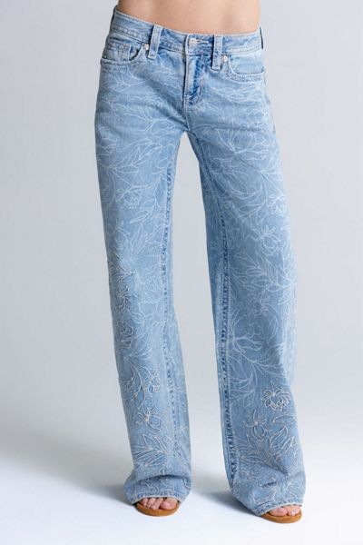 Miss Me Peony Wide Leg Jeans