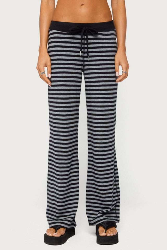 Edikted Tarla Striped Knit Pants #1