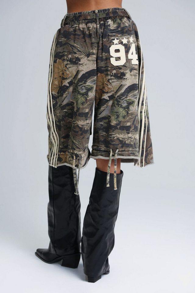 Miss Me Manhunt Camo Baggy Sweat Short #3