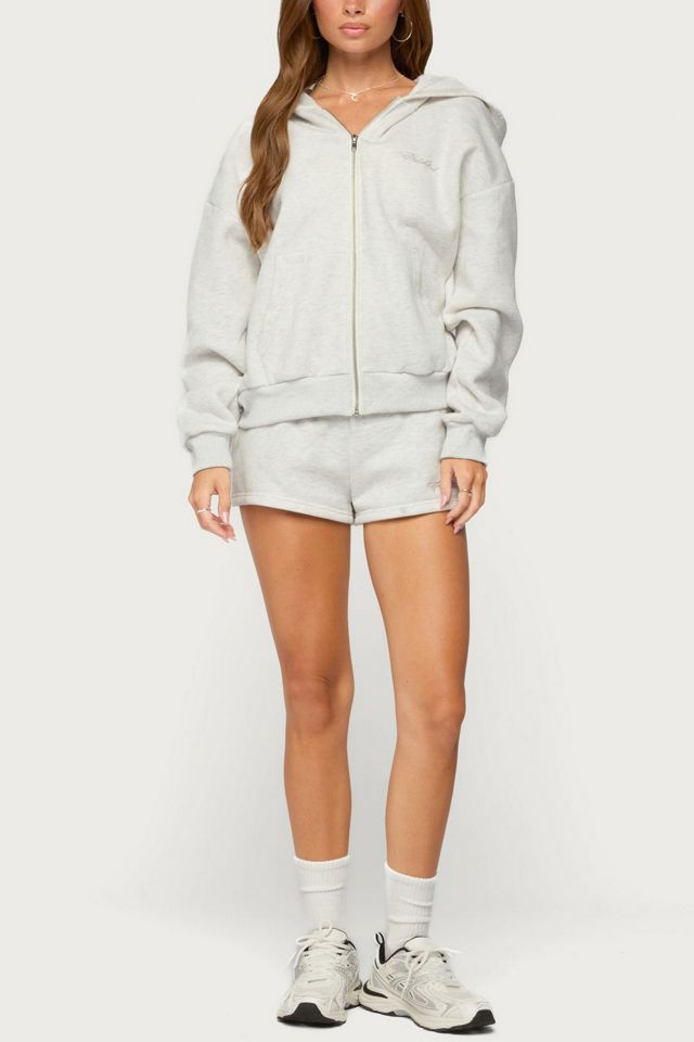 Edikted Basic Girl Zip Up Hoodie #1