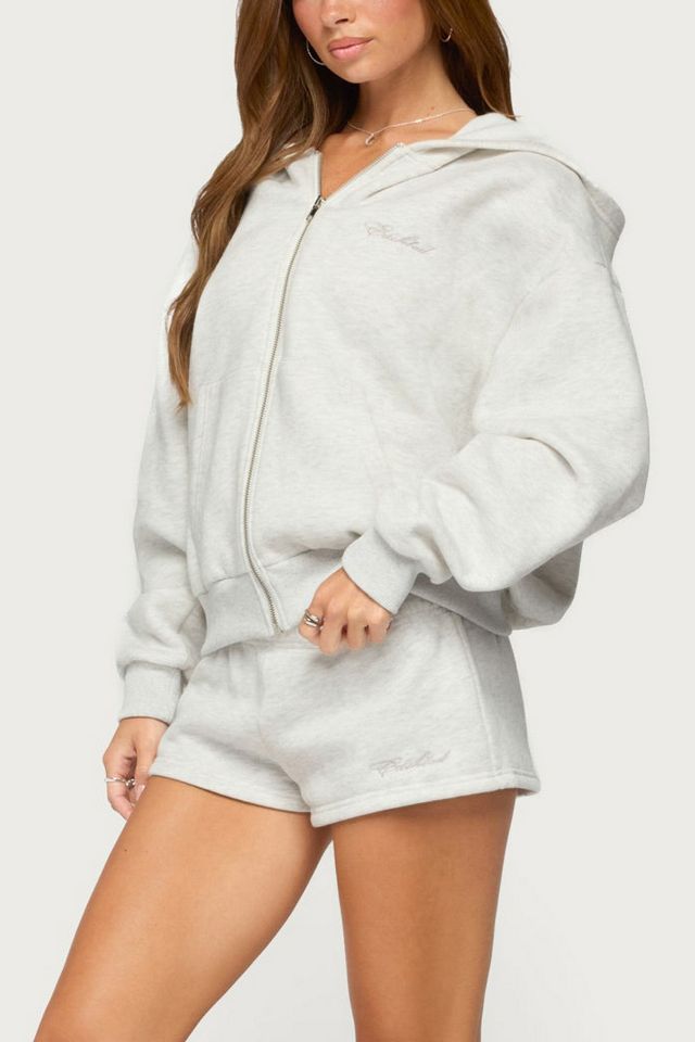 Edikted Basic Girl Zip Up Hoodie #3