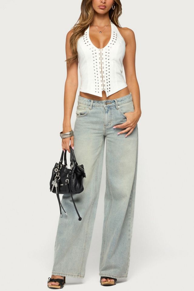 Edikted Biri Studded Halter Top #1