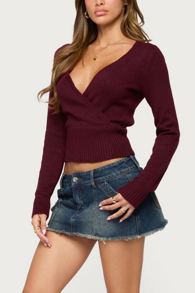 Edikted Dezi Long Sleeve Knit Top #3