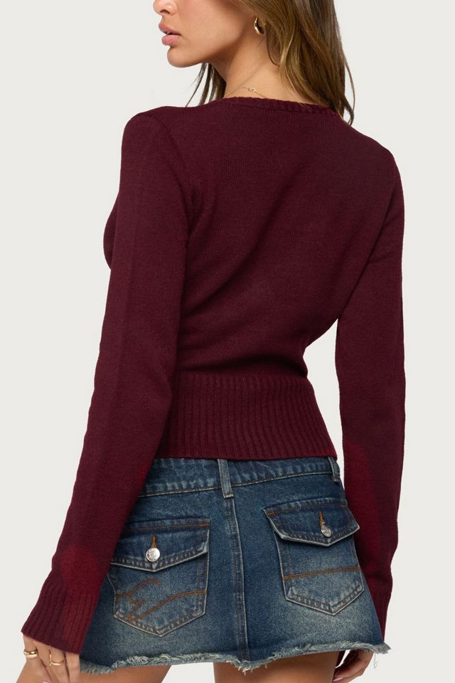 Edikted Dezi Long Sleeve Knit Top #4