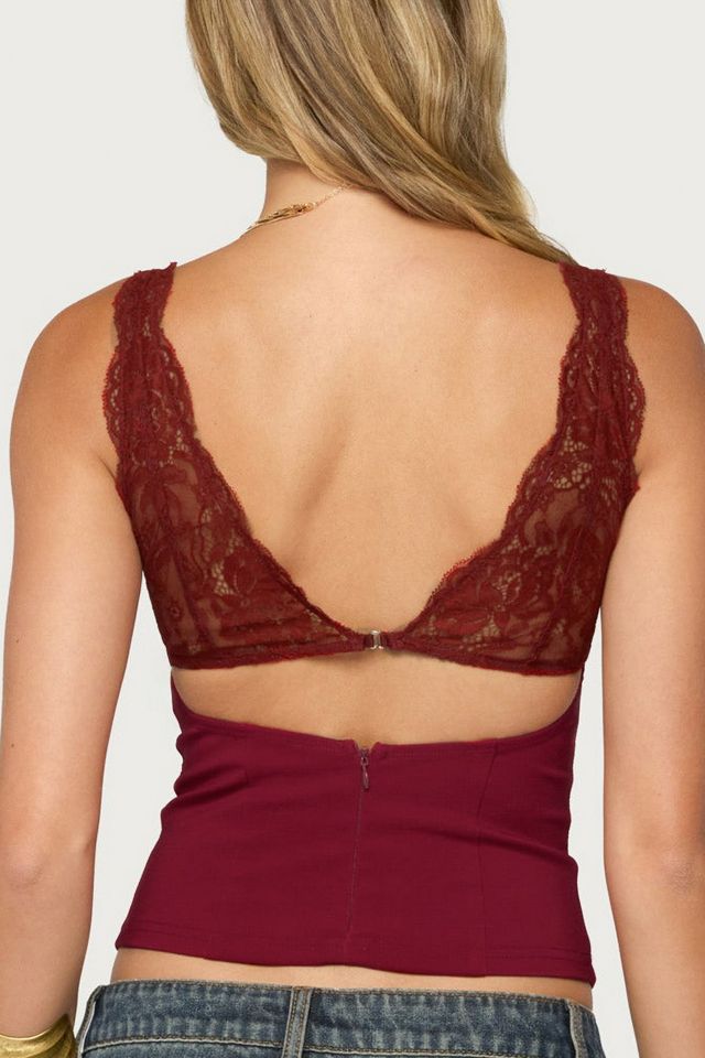 Edikted Dottie Lacey Woven Top #4