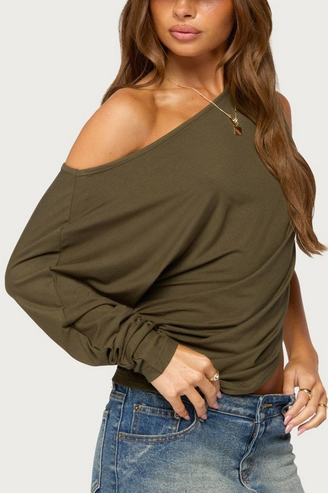 Edikted Kaily Off Shoulder Asymmetric Top #2