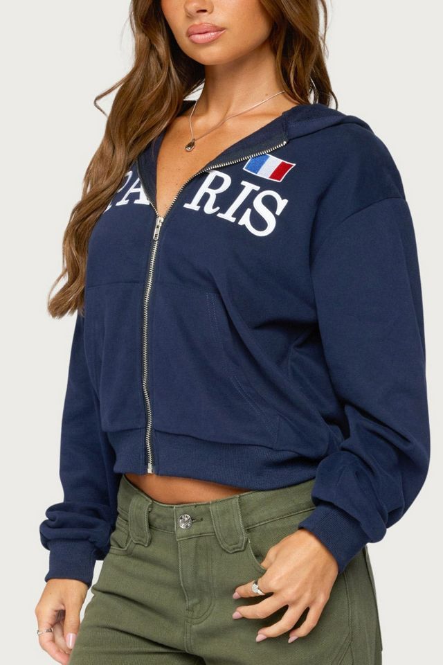 Edikted Paris Zip Up Hoodie #2