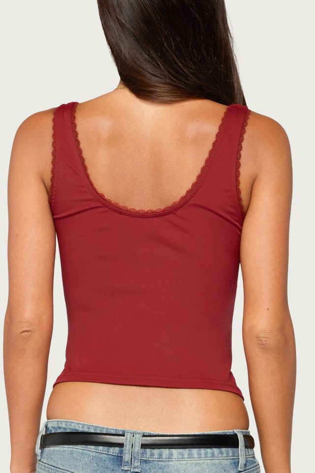 Edikted Rali Lacey V Neck Top #4
