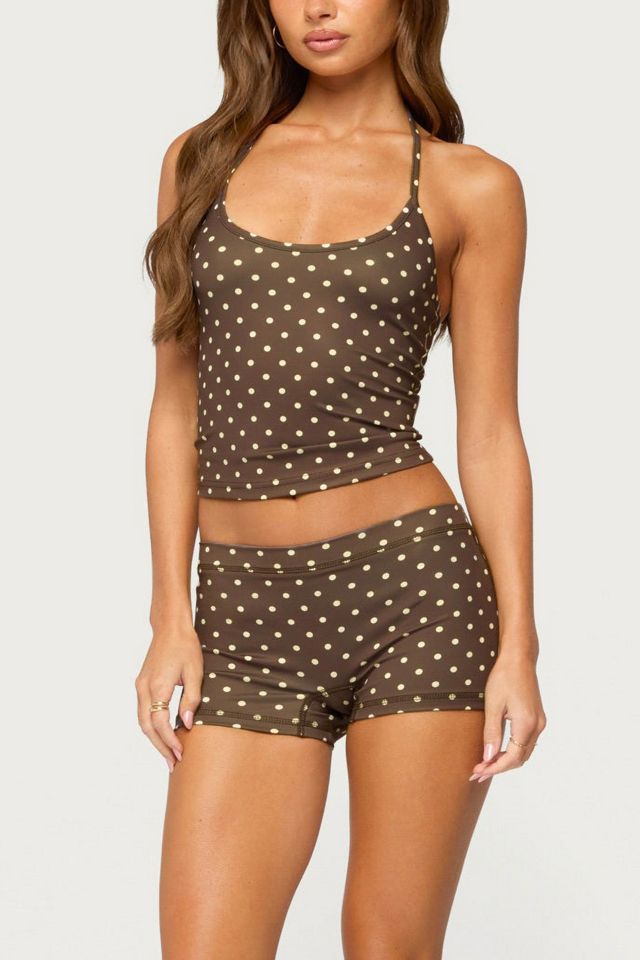 Edikted Lisah Polka Dot Halter Top #3