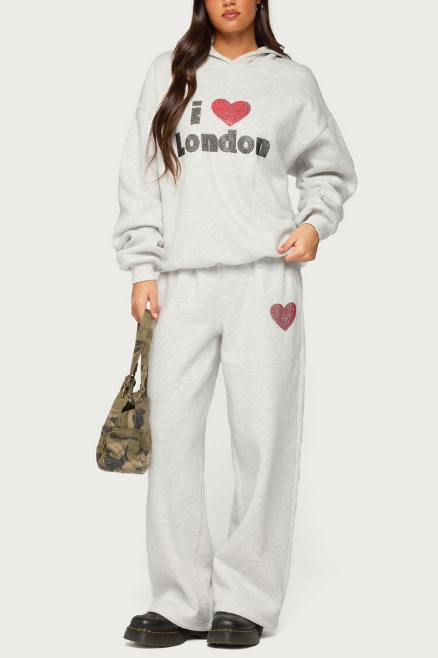 Edikted London Obsessed Rhinestone Hoodie #1