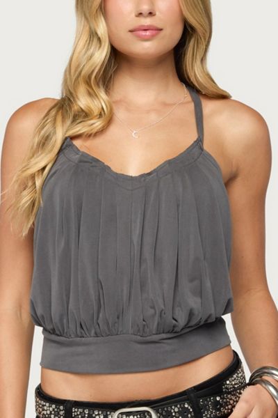 Edikted Eline Pleated Tank Top
