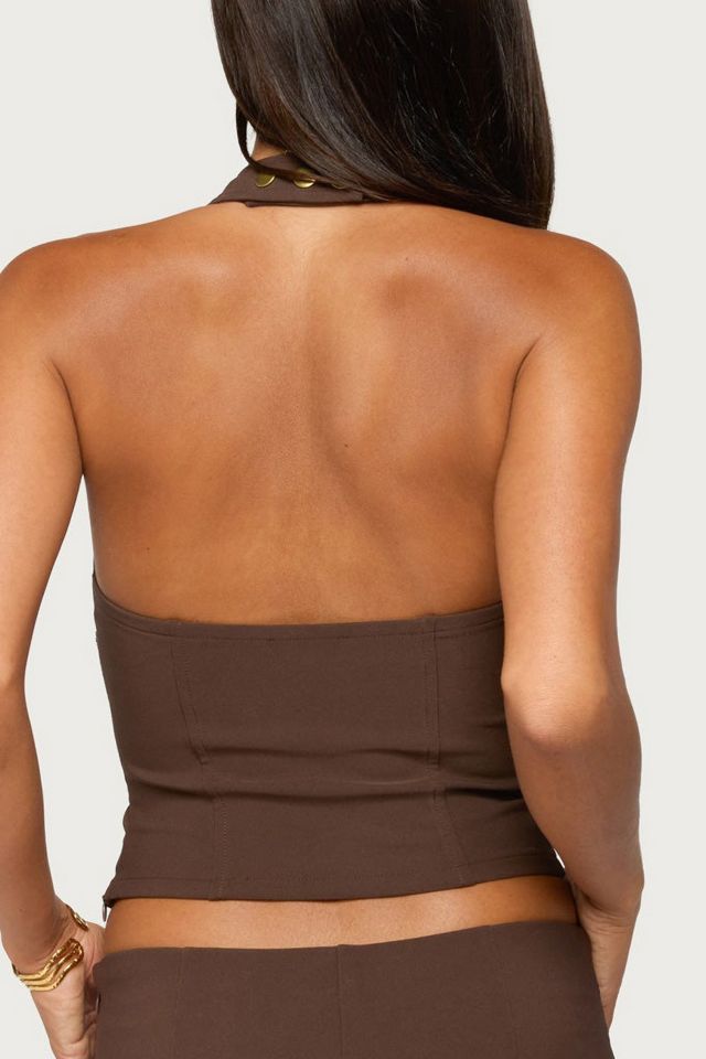 Edikted Jasia Sequin Halter Top #4