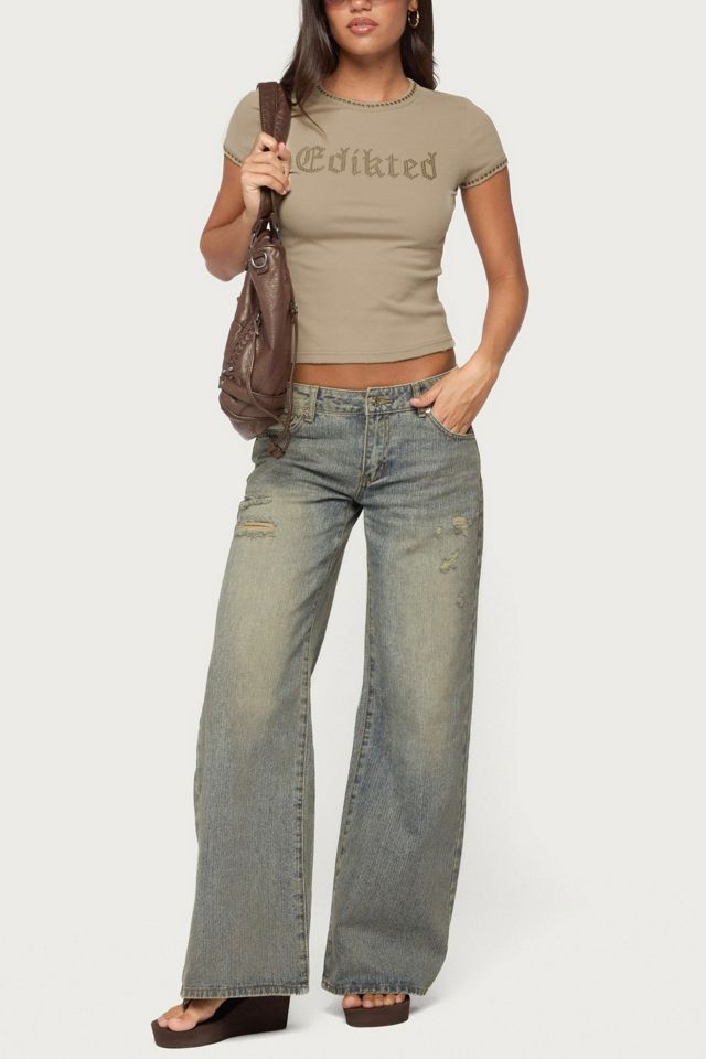 Edikted Edikted Studded T Shirt #1