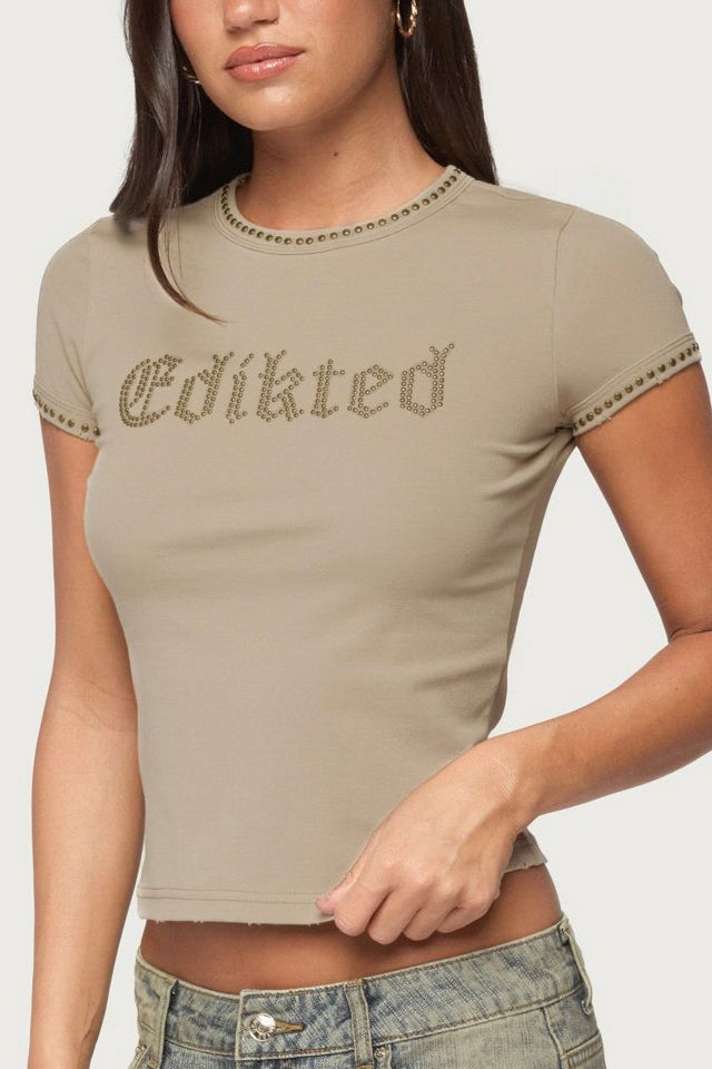 Edikted Edikted Studded T Shirt #2
