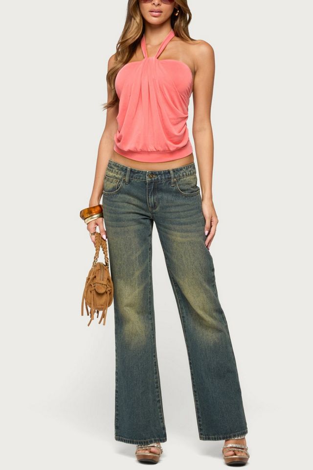 Edikted Jarli Draped Halter Top #1