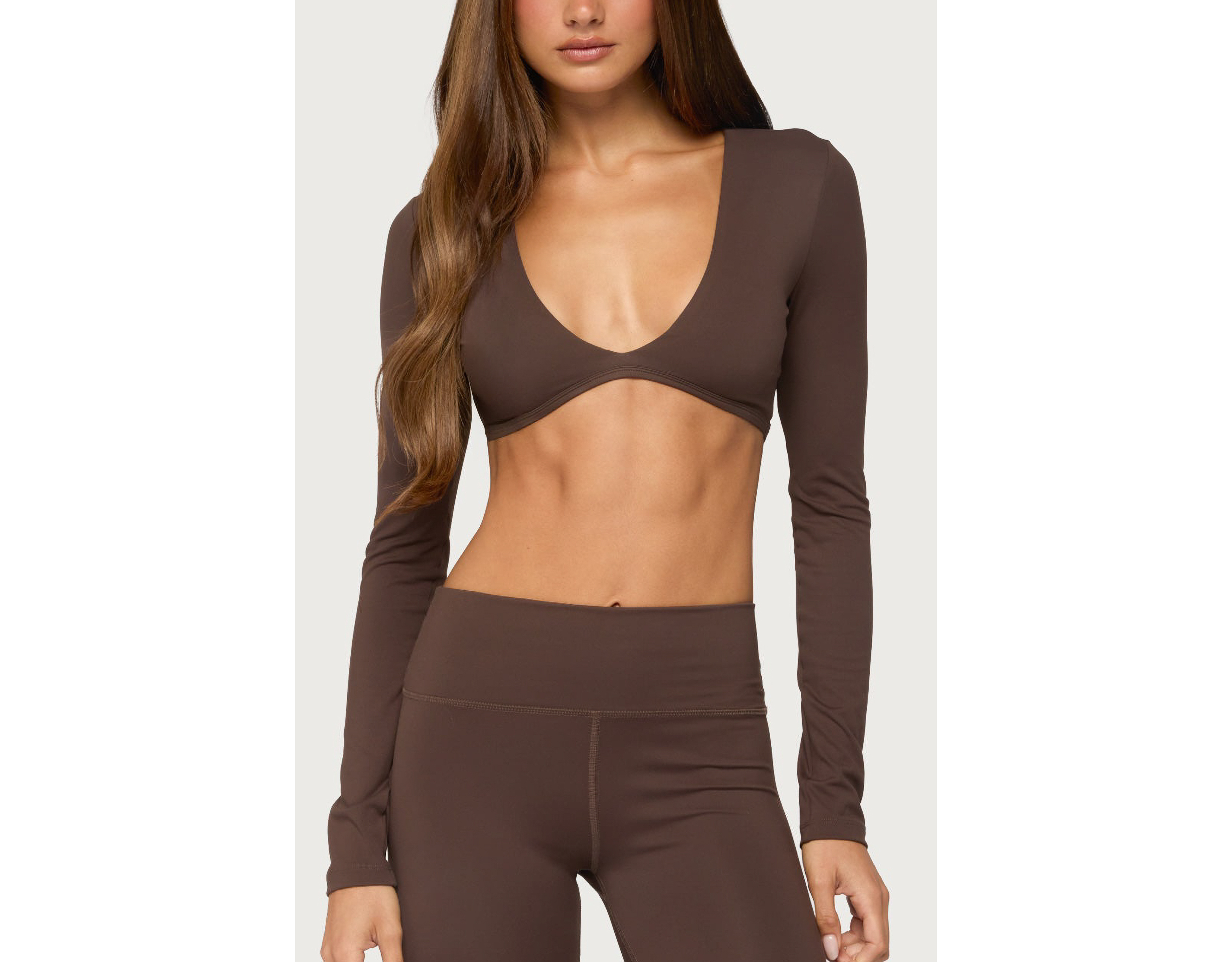 Edikted Faery Long Sleeve Crop Top