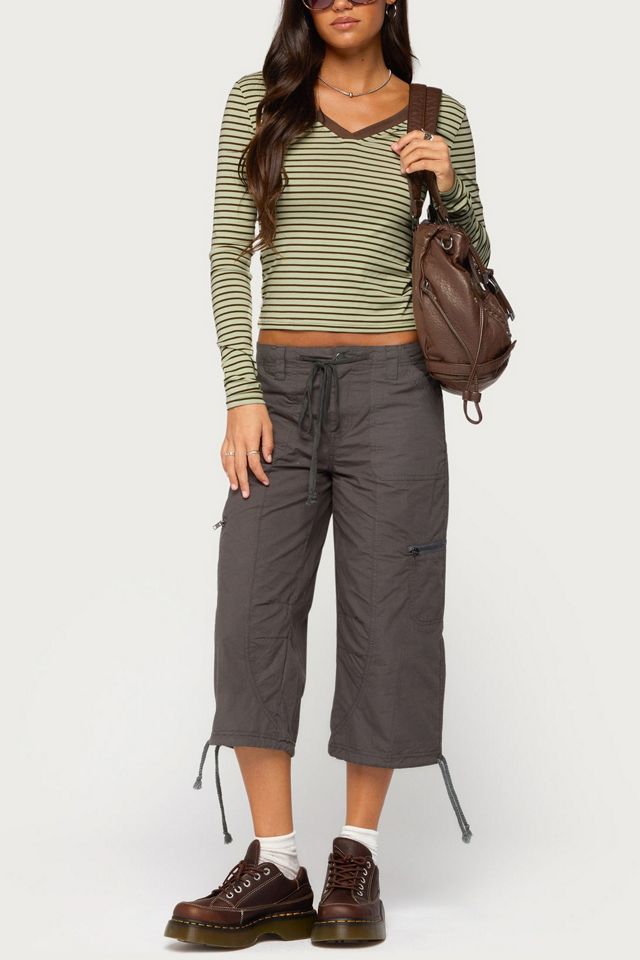 Edikted Yania Striped Long Sleeve Top #1