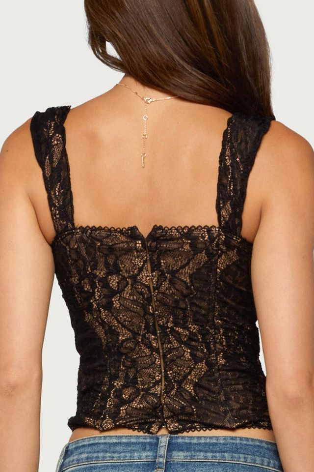 Edikted Sakia Wide Strap Lace Corset #4