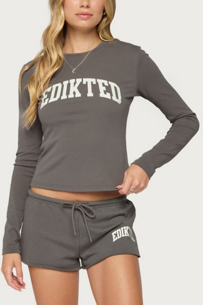 Edikted Sporty Babe Long Sleeve T Shirt