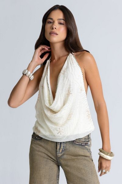 Miss Me Martini Halter Top