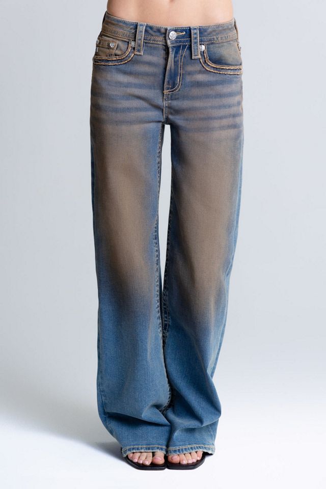 Miss Me Hudson Vintage Washed Wide Leg Jeans #1