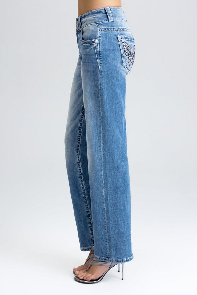 Miss Me Nomi Butterfly Slim Jeans #3