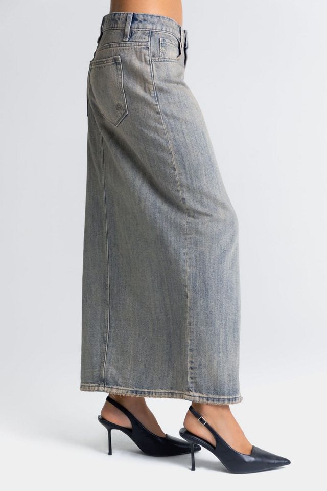 Miss Me Desiree Denim Maxi Skirt #3